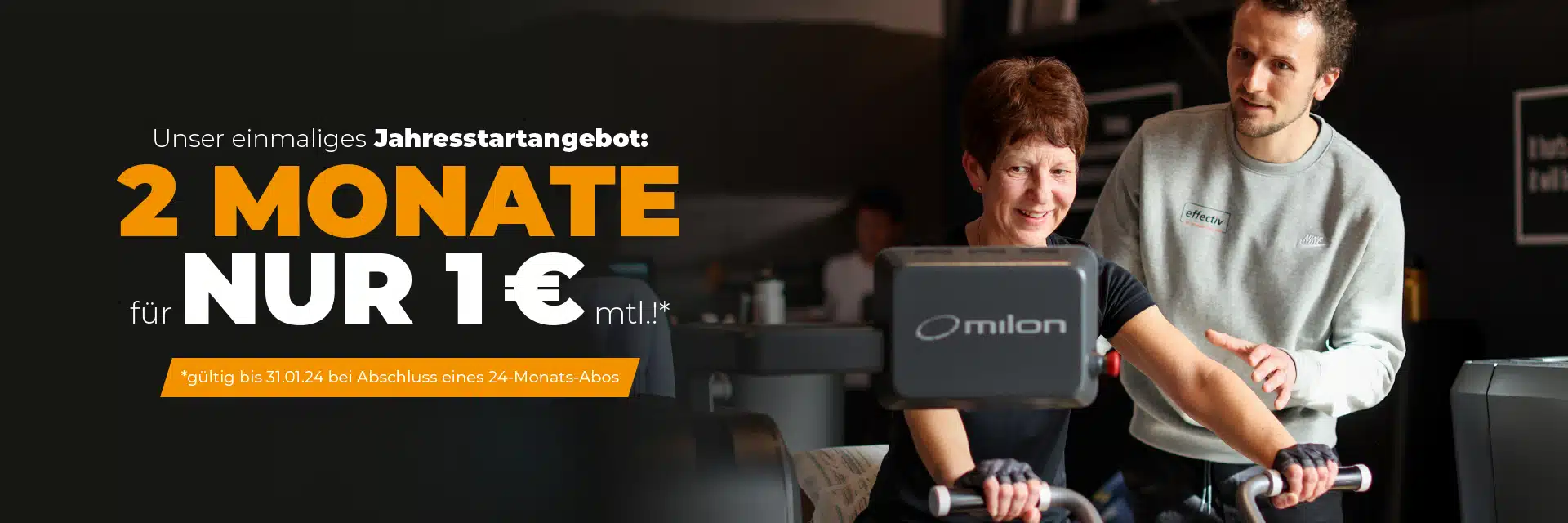 Unser einmaliges Jahresstartangebot. 2 Monate für NUR 1€ mtl. Gültig bis 31.01.24 bei Abschluss eines 24-Monats-Abo.