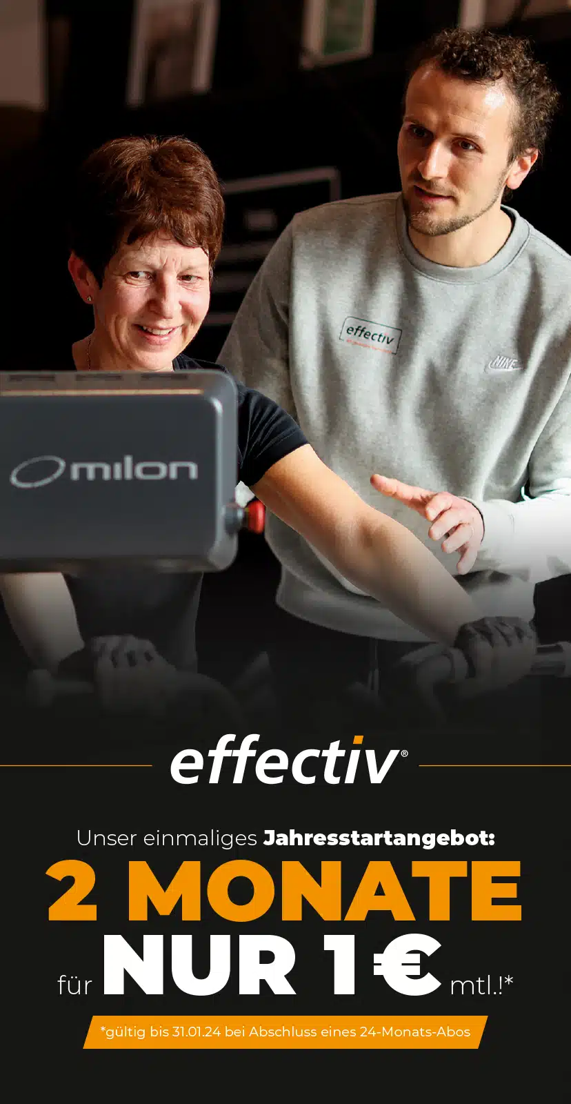 Unser einmaliges Jahresstartangebot. 2 Monate für NUR 1€ mtl. Gültig bis 31.01.24 bei Abschluss eines 24-Monats-Abo.